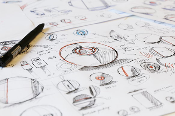 Industrial design sketches