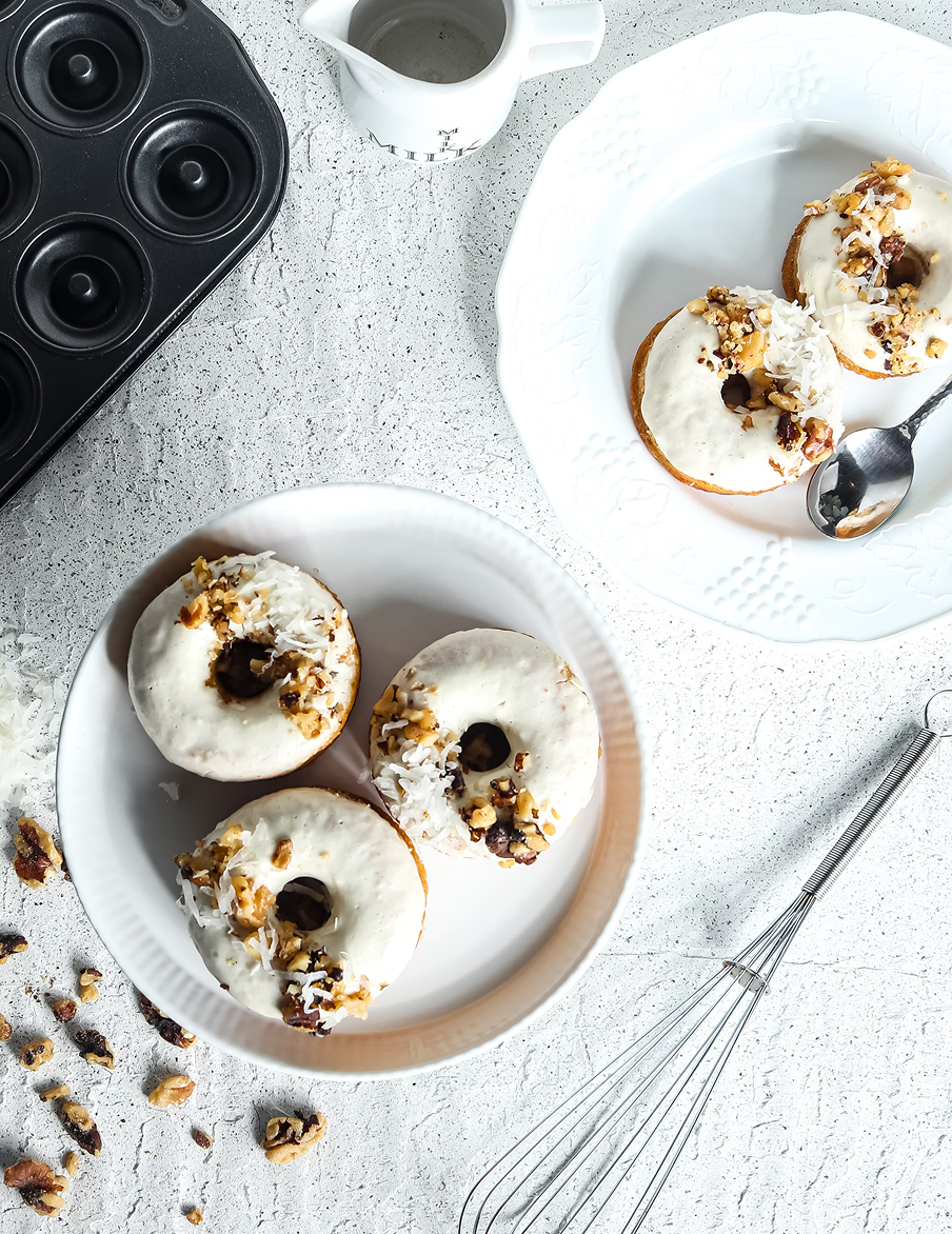 Coconut glazed donuts